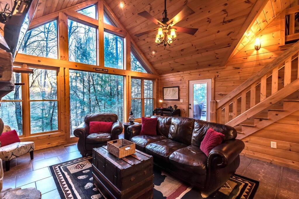 Private Creekside Cabin+Hot Tub,Pool Table, & Pets Ellijay Extérieur photo